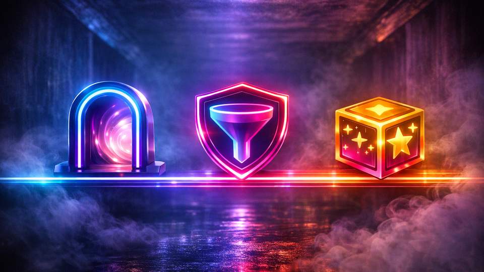 Hõõguv kontoportaal, boonusmärgid ja kontrolljooned loovad enne registreerimist tehtava otsuse meeleolu.