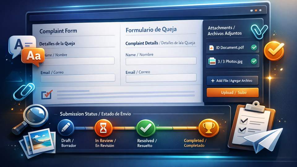 Kasiino kaebus ET/EN: valmis mall + mida lisada tõenditeks