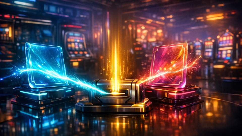 Sinine ja roosa kampaaniakaart saadavad valgusjoad ühise aktiveerimisdoki poole.