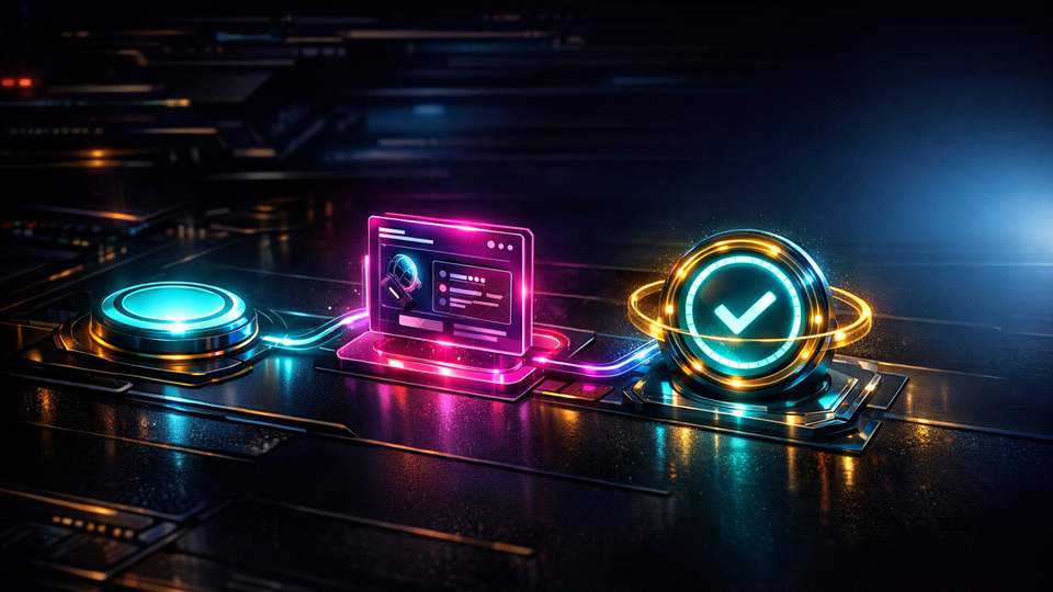 Hõõguv aktiveerimisnupp, kampaaniakaart ja kinnitusring moodustavad selge samm-sammulise valgusraja.