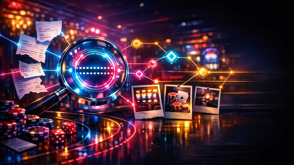 Luup, tehingumärgis, kviitungikatked ja jälgimisjooned vaidluse tõendite kõrval.