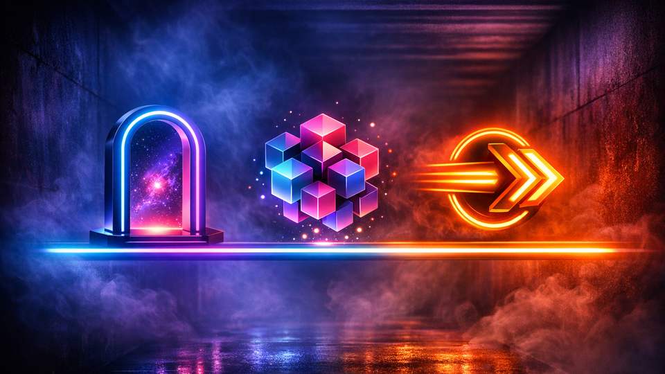 Helendav avatud värav, uued žetoonid ja voolavad valgusrajad viitavad värskele online-kasiino valikule.