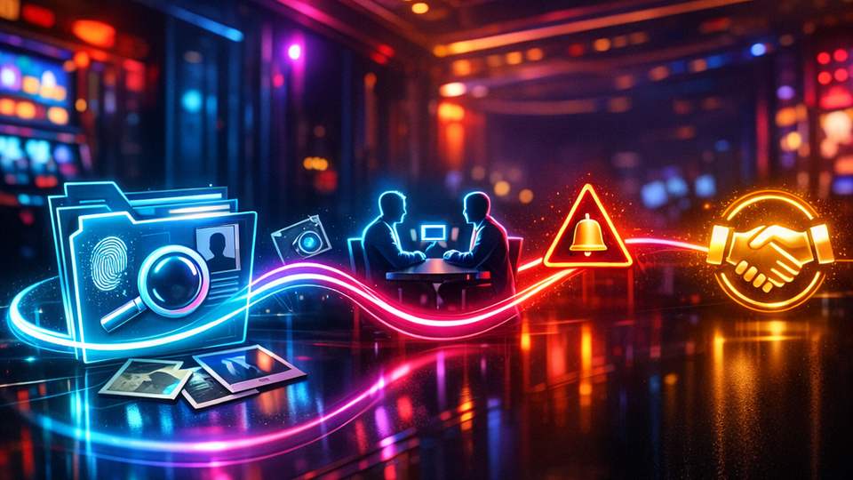 Üks pidev juhtumijoon ühendab tõendid, kontaktid, eskalatsiooni ja lahenduse kontrollpunktid.