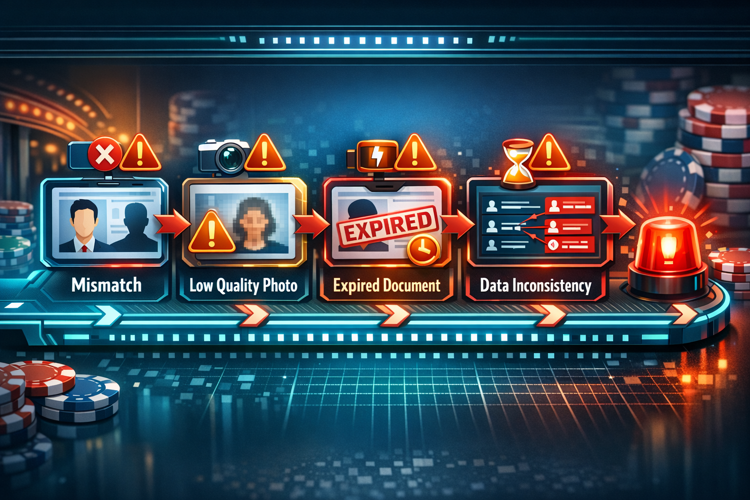 Kasiino KYC ebaõnnestus: 12 põhjust ja kuidas parandada