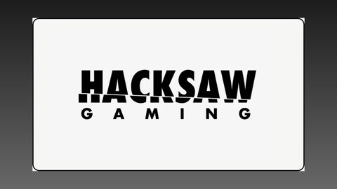 Hacksaw Gamingu ametlik valge sõnamärk muutmata kujul mustal ja laimirohelisel faktikontrolli taustal.
