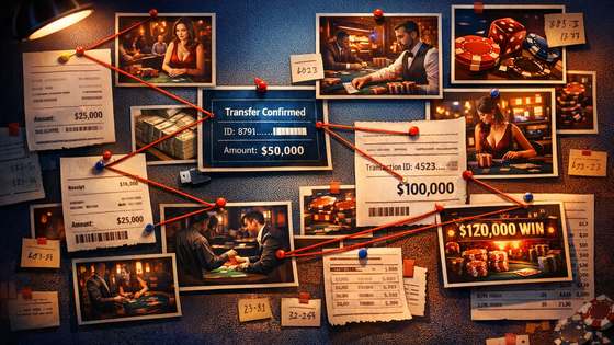 Kuvatõmmiste, e-kirjade ja tehinguandmetega tõendikaust vaidluse kontrollnimekirja kõrval.