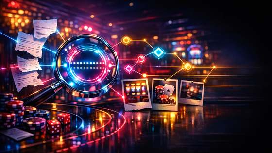 Luup, tehingumärgis, kviitungikatked ja jälgimisjooned vaidluse tõendite kõrval.