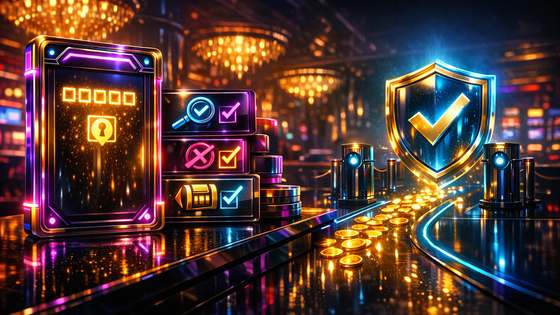 Boonusepaneel, kontrollmoodulid ja kinnituskilp juhivad žetoonirea turvalise aktsepteerimiseni.