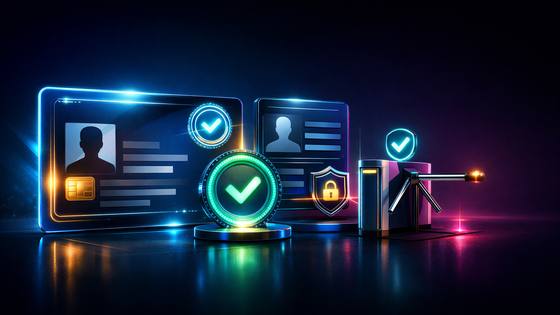 Digitaalne tegevusloa kaart, kontrolltempel ja valgusvihuga esile tõstetud operaatori nimi.